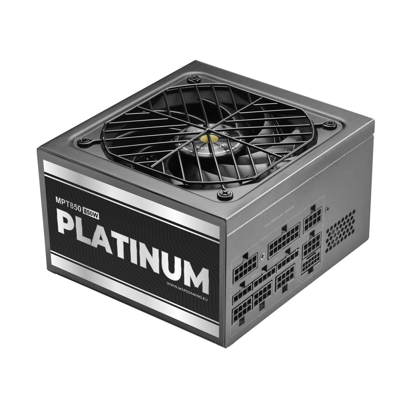 Mars Gaming Power Supply MPT850 850W Fan 14CM ATX 3.1 PCIE 5.1 80 Plus Platinum Black