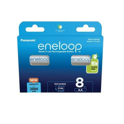 Panasonic Battery Nimh, Mignon, Aa, HR06, 1.2V/2000MAH (paquete 8) — image 1