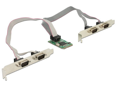 Delock 95243 Card Mini PCIE 4 X Serie RS-232 — image 1