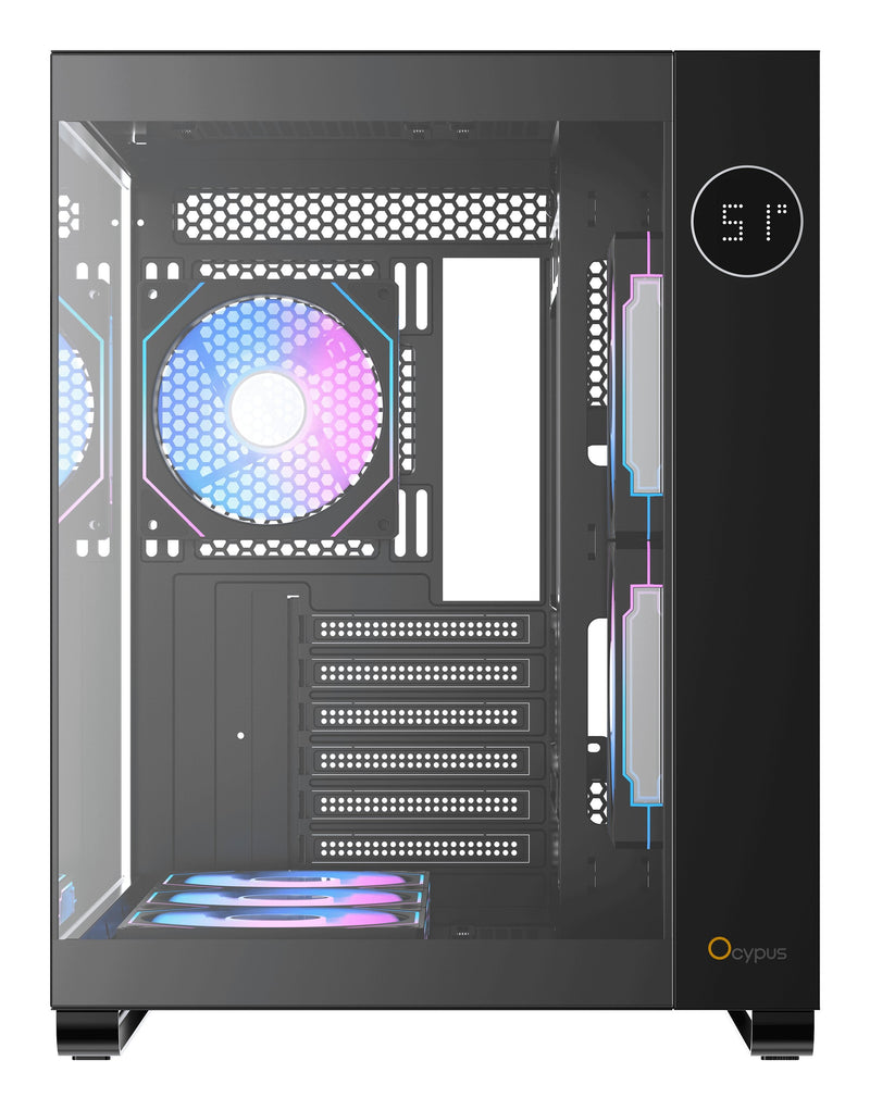 Ocypus PC Case Iota C70 ARGB Black Panoramaglas) IOTA-C70-BKD600XX-GL