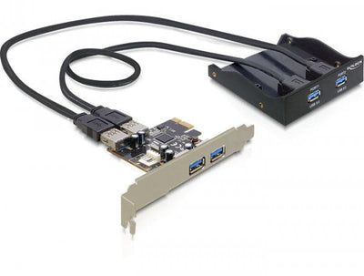 Delock Panel Front 2 X USB 3.0 + Card Pci Express 2 X USB 3.0 — image 1