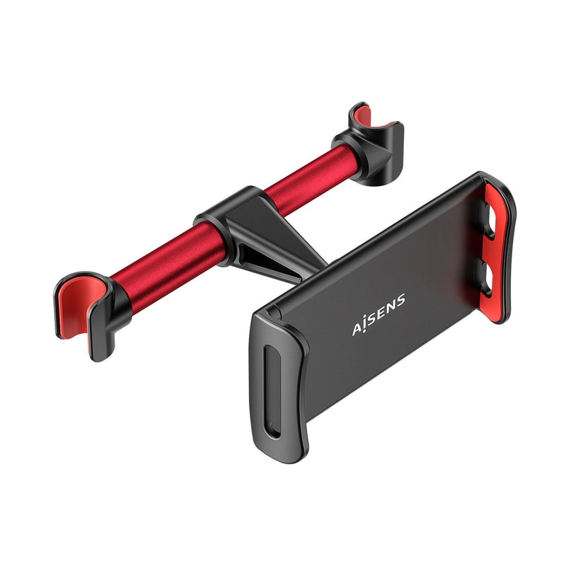Aisens Stand Car Adjustable (1 Pivot Reposacabezas Phone / Tablet, Red