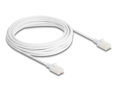 Delock RJ45 Network Cable CAT.6A Male a Male U/UTP Slim 5M White — image 1