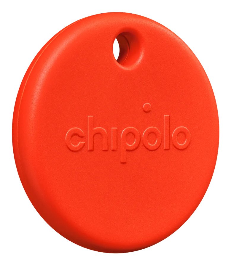 Chipolo Pop - Tracking Tag Compatible With Apple Find My On Iphone Or Find Hub On Android Red