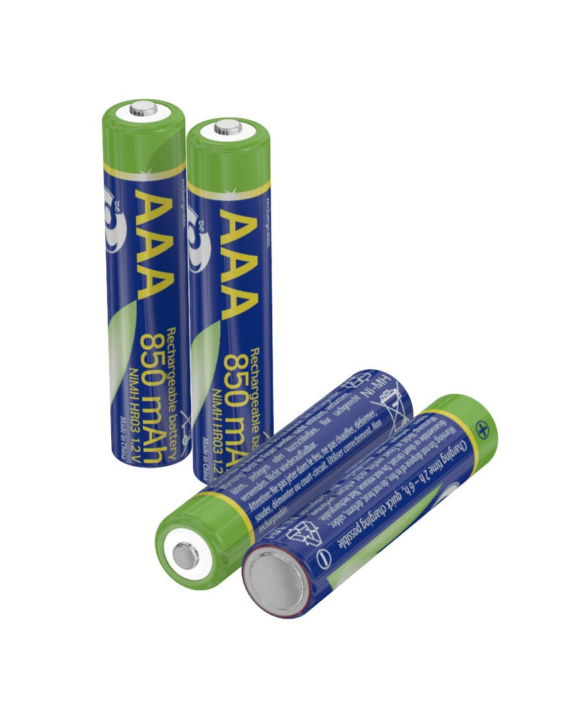 Batteries Instant Film Aaa Recargables (listas Usar), 850MAH, Blister 4 Units