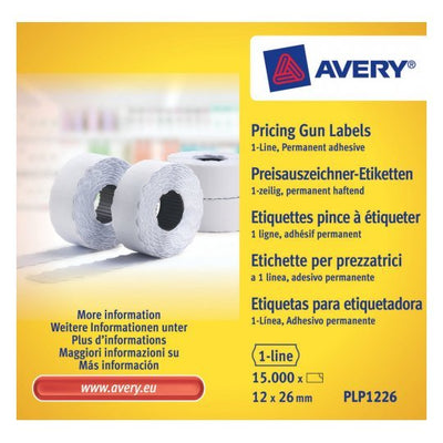 Avery PLP1226 Label Self-adhesive Precio Permanente 15000 Piece — image 1
