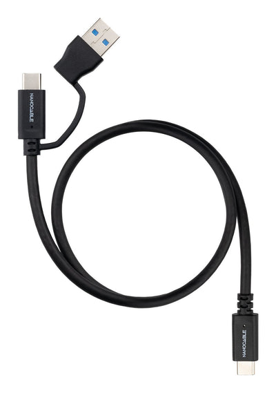 USB Cable -c+usb-a/M-usb-c/M 3.2 GEN2 60W 4K 2M — image 1