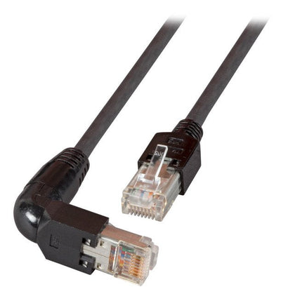 Efb RJ45 Network Cable CAT.5E S UTP Pvc TM11 1X90 Black 0,5M — image 1