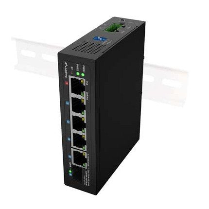 Lanberg Switch Industrial PoE 1XBT 3XAT Sfp/Eth Din Fast Ethernet Without Gestion