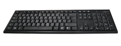 Logilink Keyboard German ID0104 RF Wireless Qwertz Black — image 1