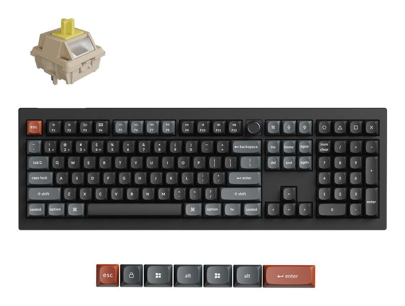 Keychron Keyboard Wrl V6 Ultra/Black V6U-D4