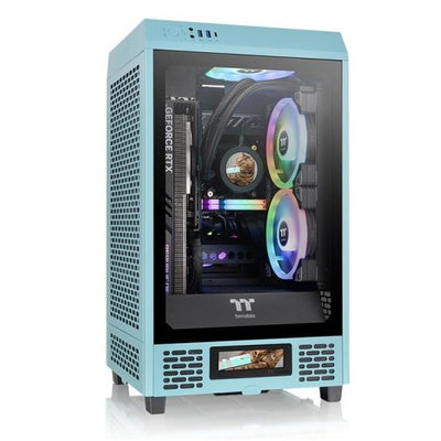 Thermaltake PC Case The Tower 200 Turquesa, Glass Tempered CA-1X9-00SBWN-00 — image 1