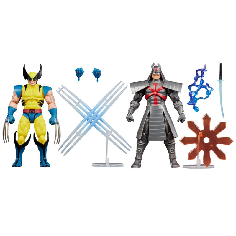 Hasbro Pack 2 Figuras Marvel Legends Gamerverse Wolverine Vs Plata Samurai