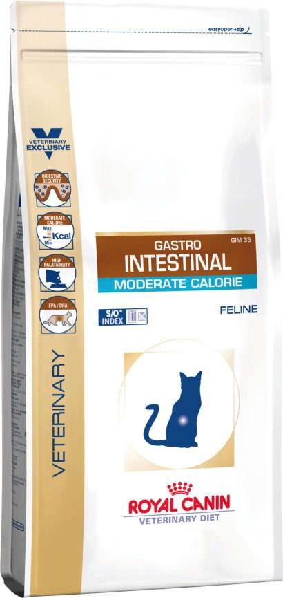 Royal Canin Gastro Intestinal Moderate Calorie Alimento Seco Gatos 0,4KG