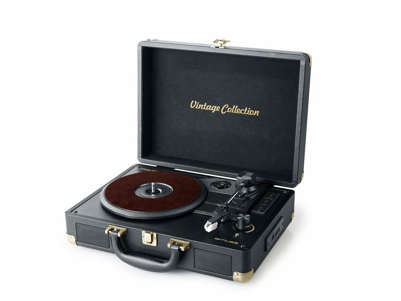 Muse MT-103 Gd Stereo Turntable, Bluetooth, Negro