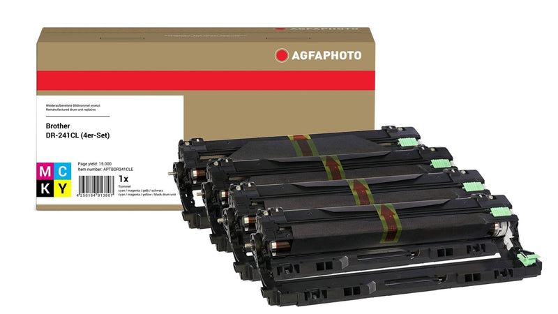 Agfa Photo Drum Black / Cyan / Magenta / Yellow APTBDR241CLE 15000 Copias