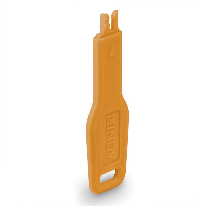 Lindy Key Lock Port RJ45 Orange Code Orange 47896