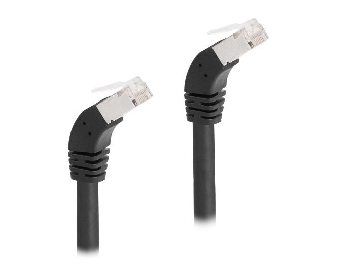 Delock 80277 RJ45 Network Cable CAT.6A S/FTP 45° Nach Unten Angular 3M Black