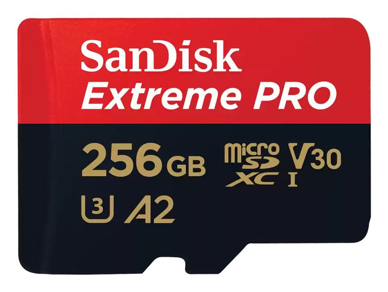 SanDisk microSD Card Extreme Pro Microsdxc 256GB 200/140MB/S A2