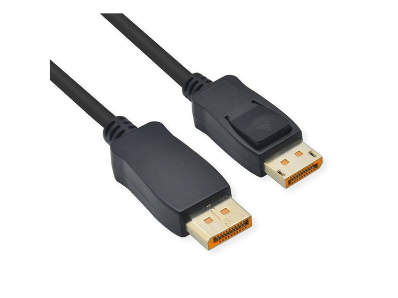 Roline DisplayPort Cable V2.1, 10K, DP St - St, Black 1,5M