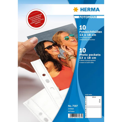 Herma Fotophan 13X18 10 Sheets White 7587 Case For Archivar — image 1