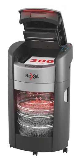 Rexel Trituradora Shredmax Autofeed + 300X, P4, 300 Hojas, Bucket 25 L — image 1