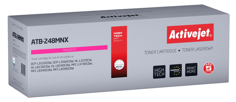 Activejet Toner Compatible Brother Spare Part Brother TN248XLM Supreme 2.300 Páginas Violet