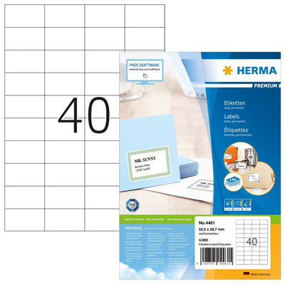 Herma Labels 4461 White 52,5 X 29,7MM — image 1