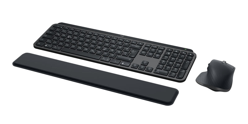 Logitech Keyboard German + Mouse Mx Keys S Combo RF Wireless + Bluetooth Qwertz Graphite