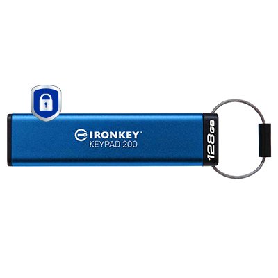 Kingston USB Flash Unidad Ironkey Keypad 200 128GB, IKKP200/128GB