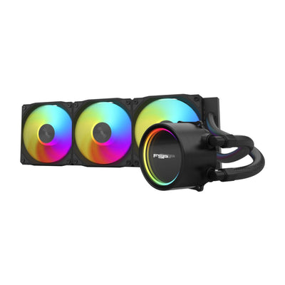 Refrigeración Líquida CPU Fsp Wak AE36 B 360MM LGA:1851 AMD:AM5 ARGB All-in-one Black Retail — image 1