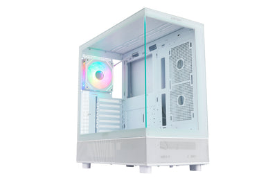 Abysm PC Case Danube Sava H400 White Atx, Itx, microATX - Side And Front Glass Tempered - 3.5 And 2.5 - Usb-a, — image 1