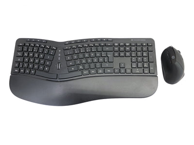 Conceptronic Wireless Keyboard + Mouse, Ergo, Layout Deutsch Sw — image 1