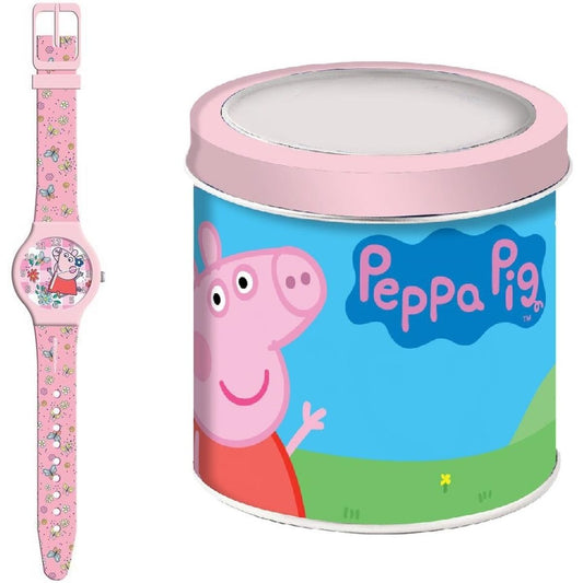 Peppa Pig Infant's Watch Peppa Pig Peppa Pig - Tin Box Ø 33 Mm