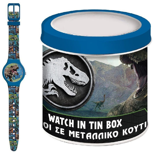 Jurassic Park Infant's Watch Jurassic Park 000570996 - Tin Box (Ø 33 Mm)