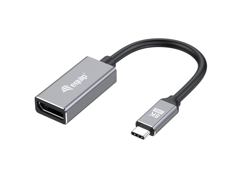 Equip 133493 Adapter USB-C - DisplayPort 1.4 8K60HZ 0.15M Black Grey
