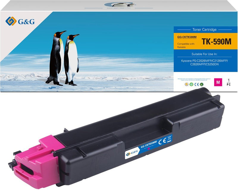 G&g Toner Compatible With Kyocera TK590M/ 1T02KVBNL0