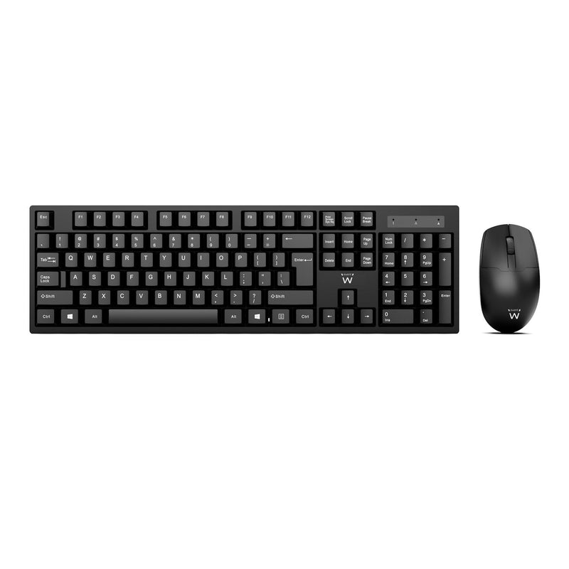 Ewent Pack Keyboard + Mouse Inalambricos - Receptor USB-A 2.4HZ - 1000DPI - Disposicion Italiana QWERTY It - I