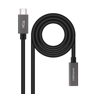 Nanocable USB Cable 3.2 GEN2X2 60W 4K/60HZ USB-C M/H - 1.0M - Black — image 1