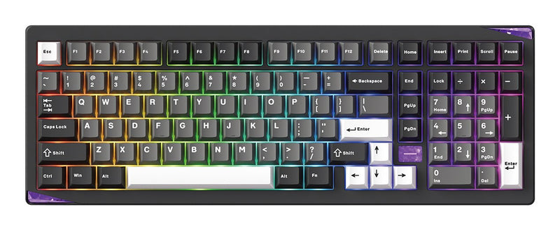 Akko Keyboard Wrl Gem 02 Via/Black/Sil. 6978414650828
