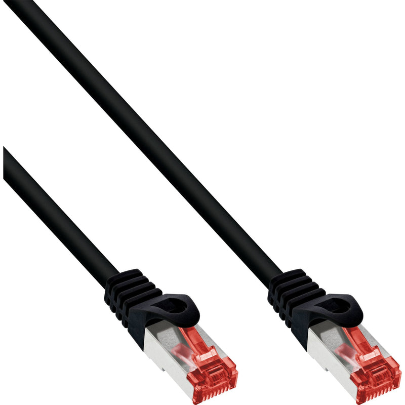 Inline Network Cable S/FTP Pimf CAT.6 250MHZ Cobre Libre Halógenos Black 0.5M
