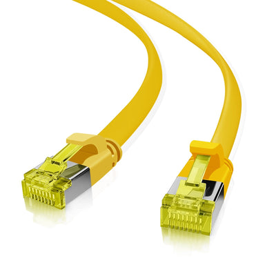 Helos Ultra Flaches Patchkabel U/FTP CAT.6A Yellow 7,5M — image 1