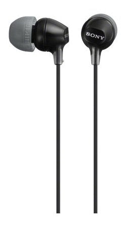 Sony Headphones MDREX15LPB Black Intraural/Connector 90Âº/JACK3.5/1.2M Cable MDREX15LPB.AE — image 1