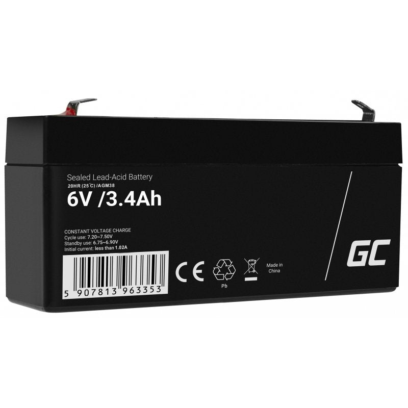Green Cell AGM38 Battery Sistema UPS Sealed Lead Acid (vrla) 6V 3,4AH