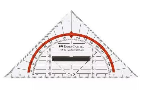Faber-castell Geometrie-dreieck Small With Handle 14CM
