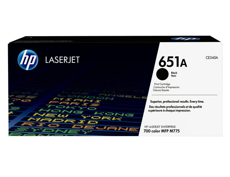 HP Genuine Toner 651A Black CE340A