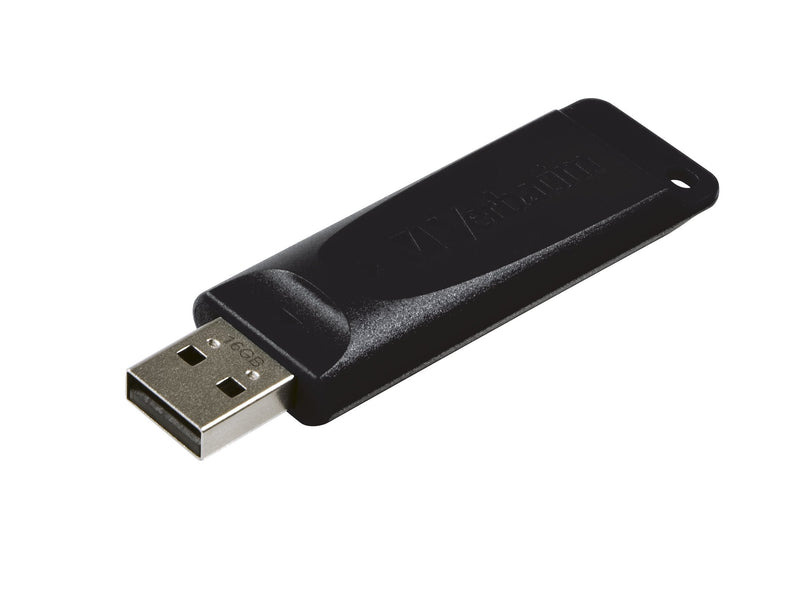 Verbatim USB Flash Drive 2.0 16GB Store'n' Go Slider Black