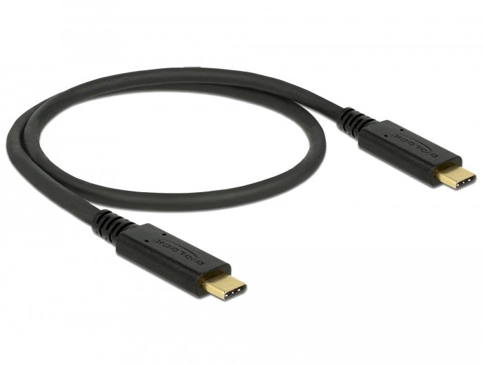 Delock 83042 USB Cable 3.1 GEN2 C E-marker 3A 0.5M Black
