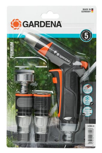 Gardena 18298-20 Set Básico Premium Connector Rociador/Pistola Plastic Grey Orange 5 Pieces — image 1