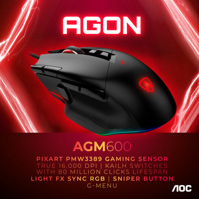 AOC Mouse Gaming AGM600 Wired — image 1